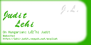 judit lehi business card